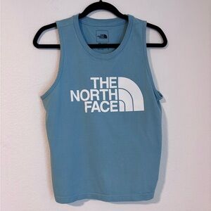 The North Face Light Blue Logo Sleeveless Tank Size M